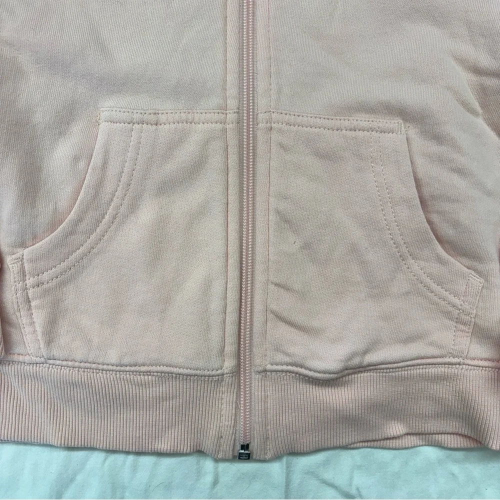 Hanna Kids Girls Pink Sherpa Lined Zip Up Hoodie Sweater Jacket Size‎ 110/5